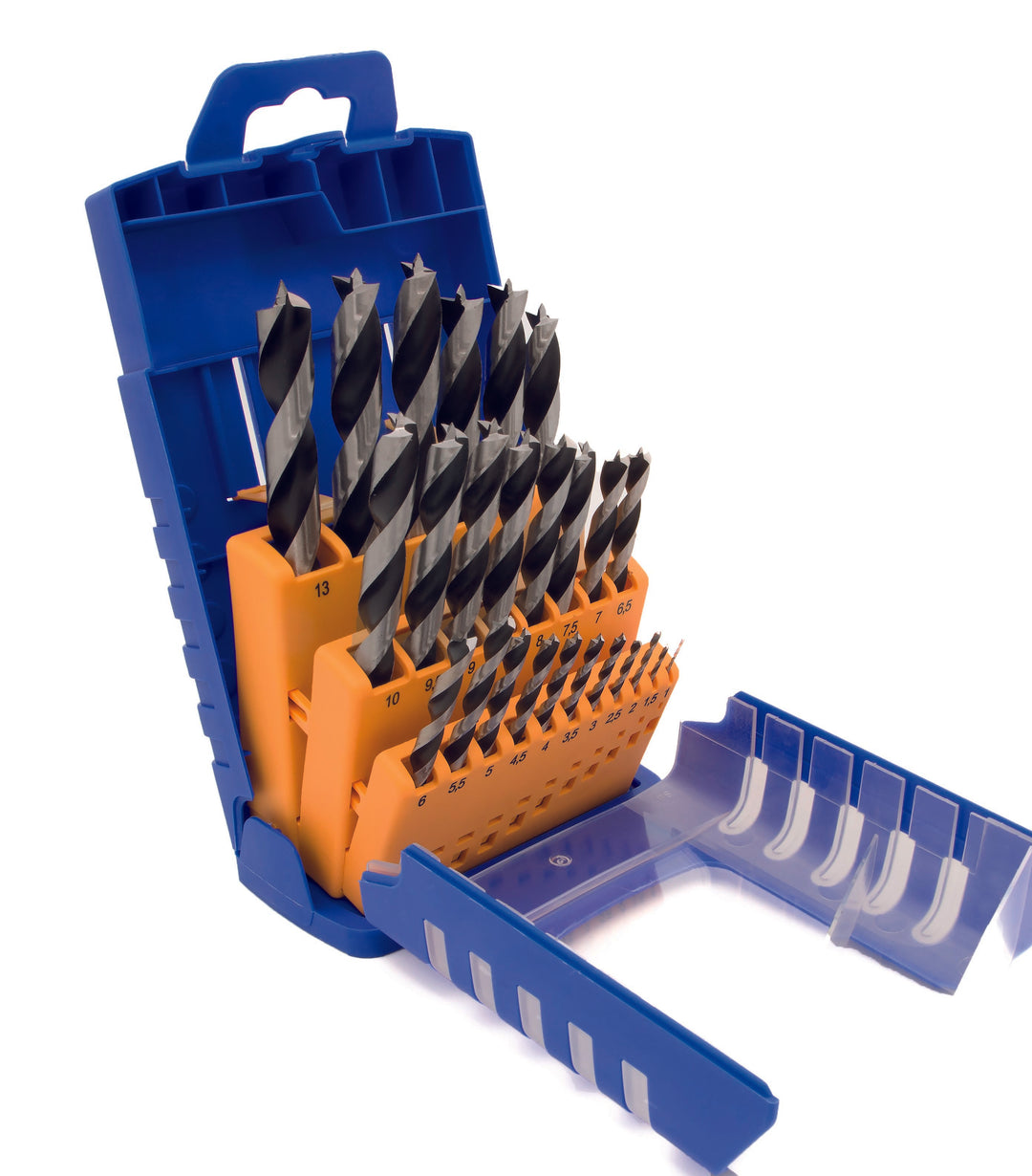 CV Wood Twist Drill Bit Set – Standard – 25 Piece