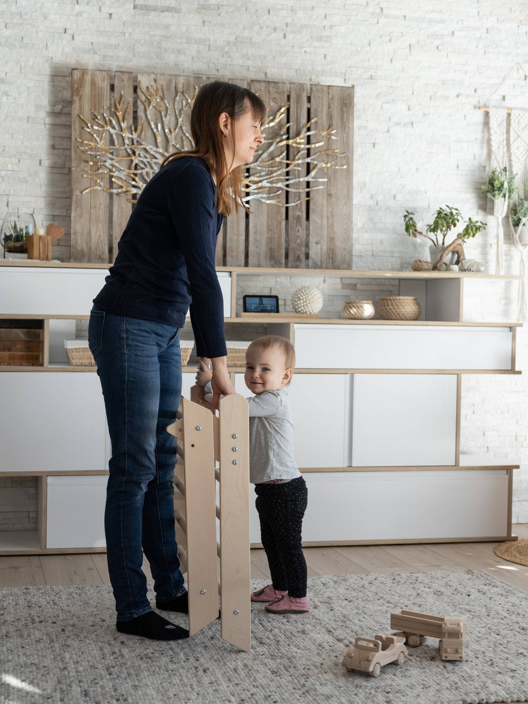 Beech Junior Climbing Triangle with Slide Board