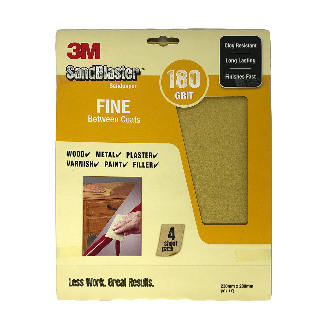 3M Sandpaper 180 Grit